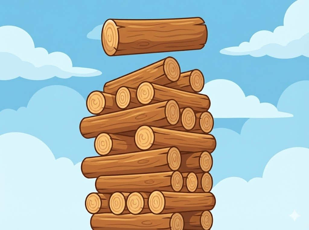 堆木头